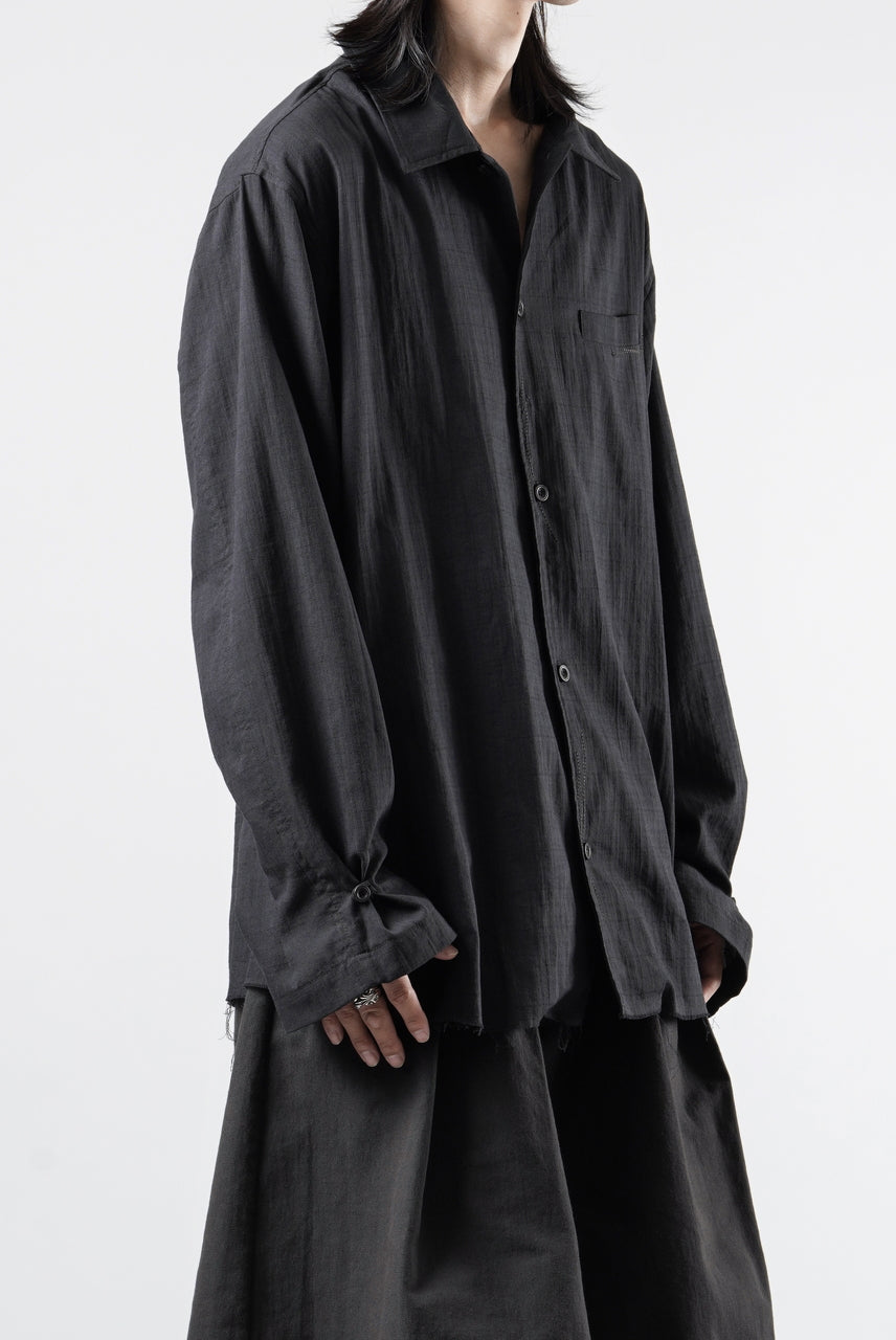 画像をギャラリービューアに読み込む, Professor.E EMBROIDERED SHIRT (BLACK)