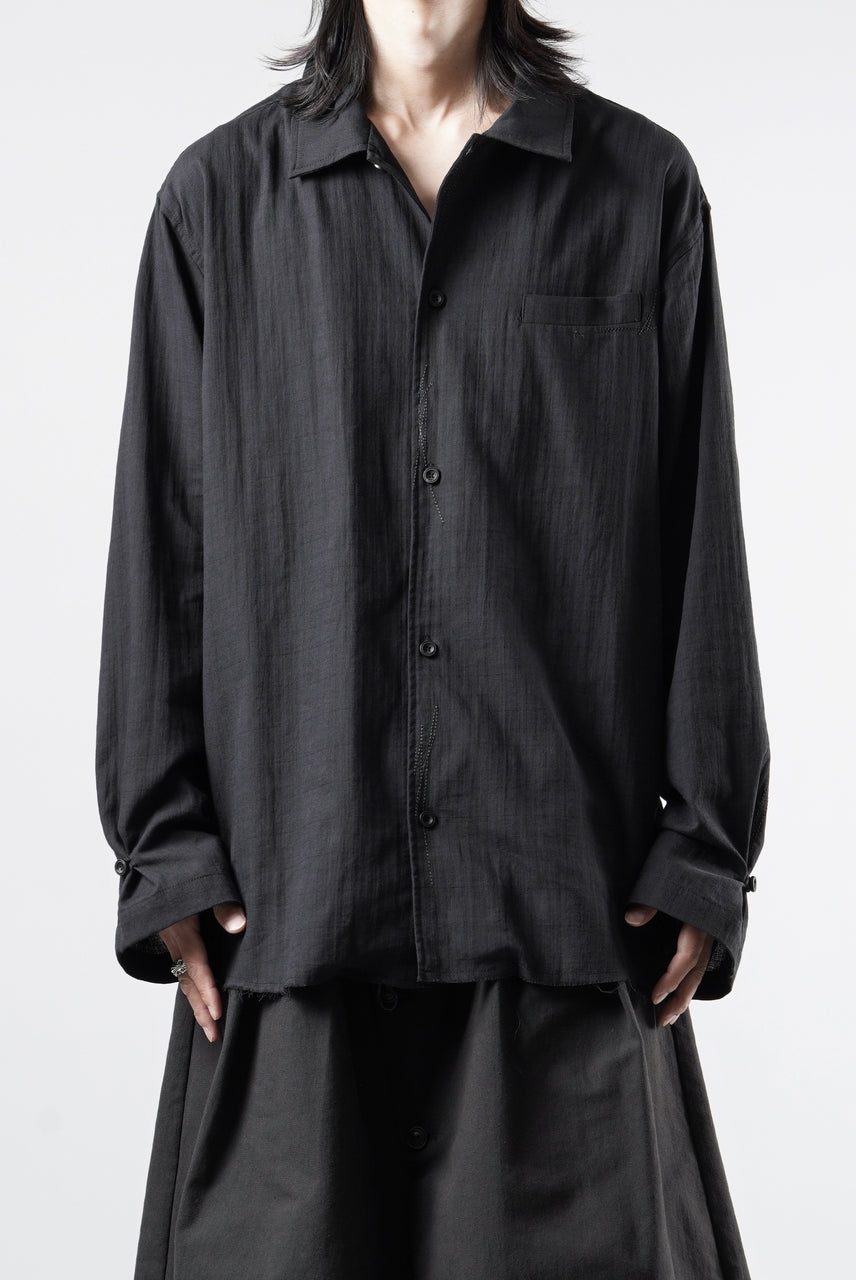 画像をギャラリービューアに読み込む, Professor.E EMBROIDERED SHIRT (BLACK)