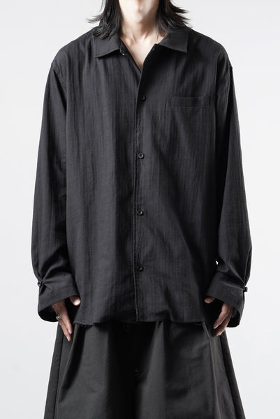 Professor.E EMBROIDERED SHIRT (BLACK)