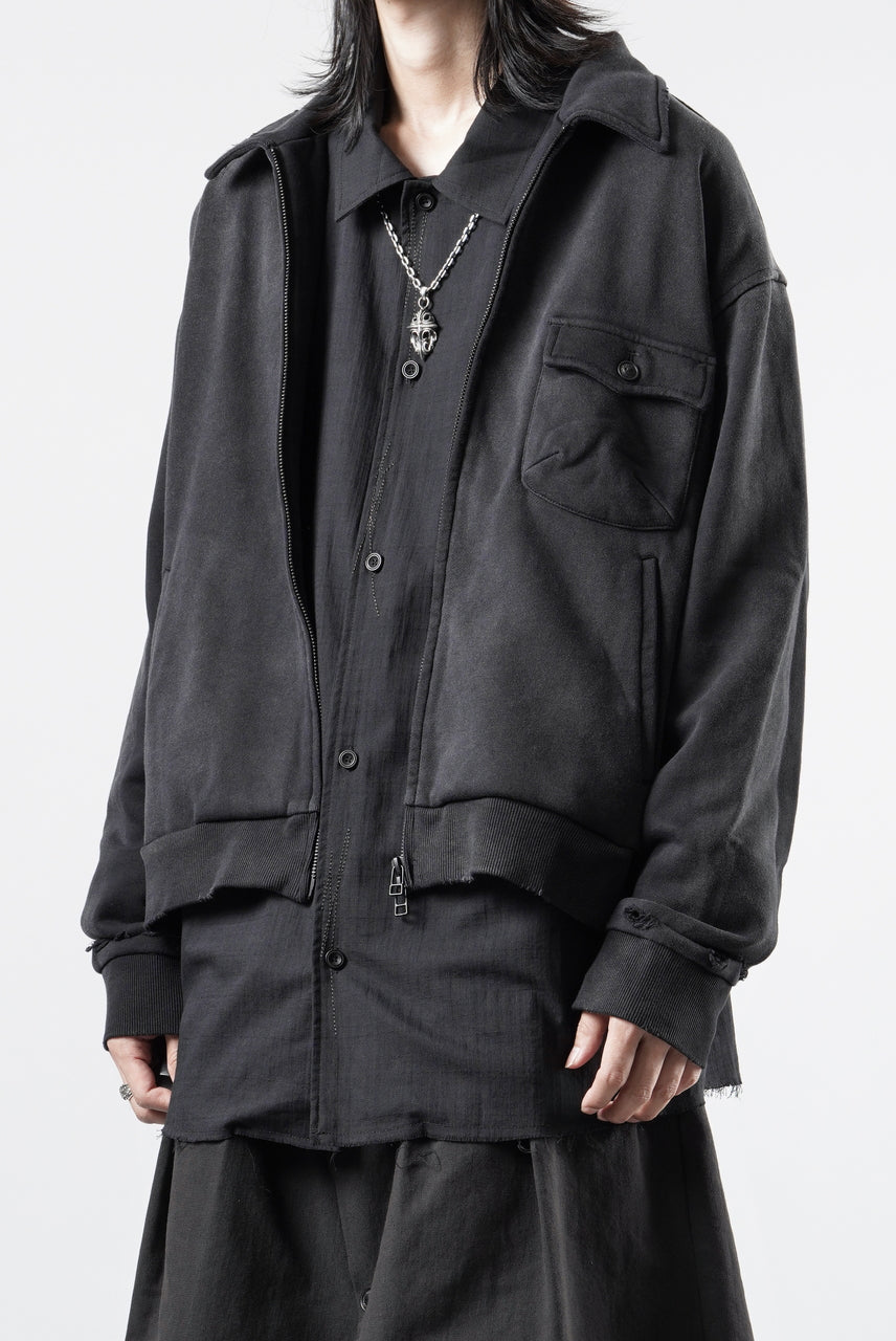 画像をギャラリービューアに読み込む, Professor.E AGED SINGLE POCKET JACKET (WASHED BLACK)