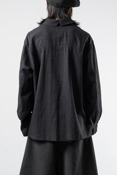 画像をギャラリービューアに読み込む, Professor.E EMBROIDERED SHIRT (BLACK)