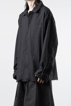 画像をギャラリービューアに読み込む, Professor.E EMBROIDERED SHIRT (BLACK)