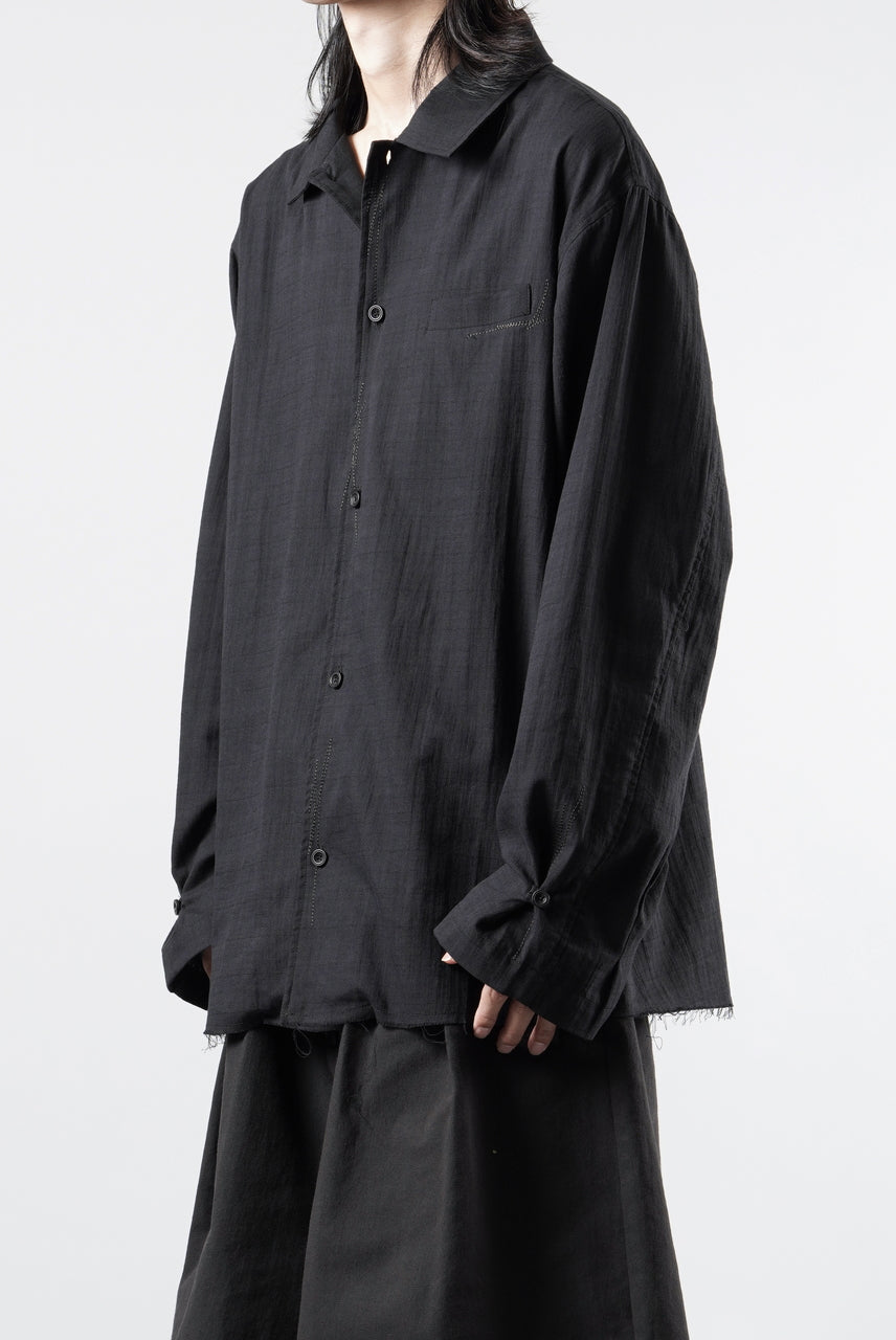 画像をギャラリービューアに読み込む, Professor.E EMBROIDERED SHIRT (BLACK)
