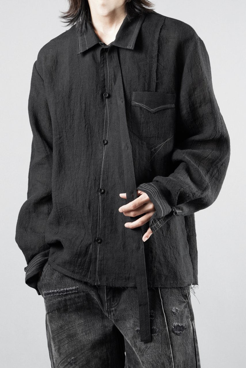 画像をギャラリービューアに読み込む, Professor.E POPLIN SHIRT (BLACK)