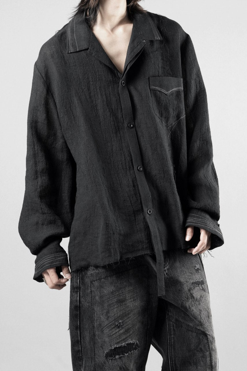 画像をギャラリービューアに読み込む, Professor.E POPLIN SHIRT (BLACK)