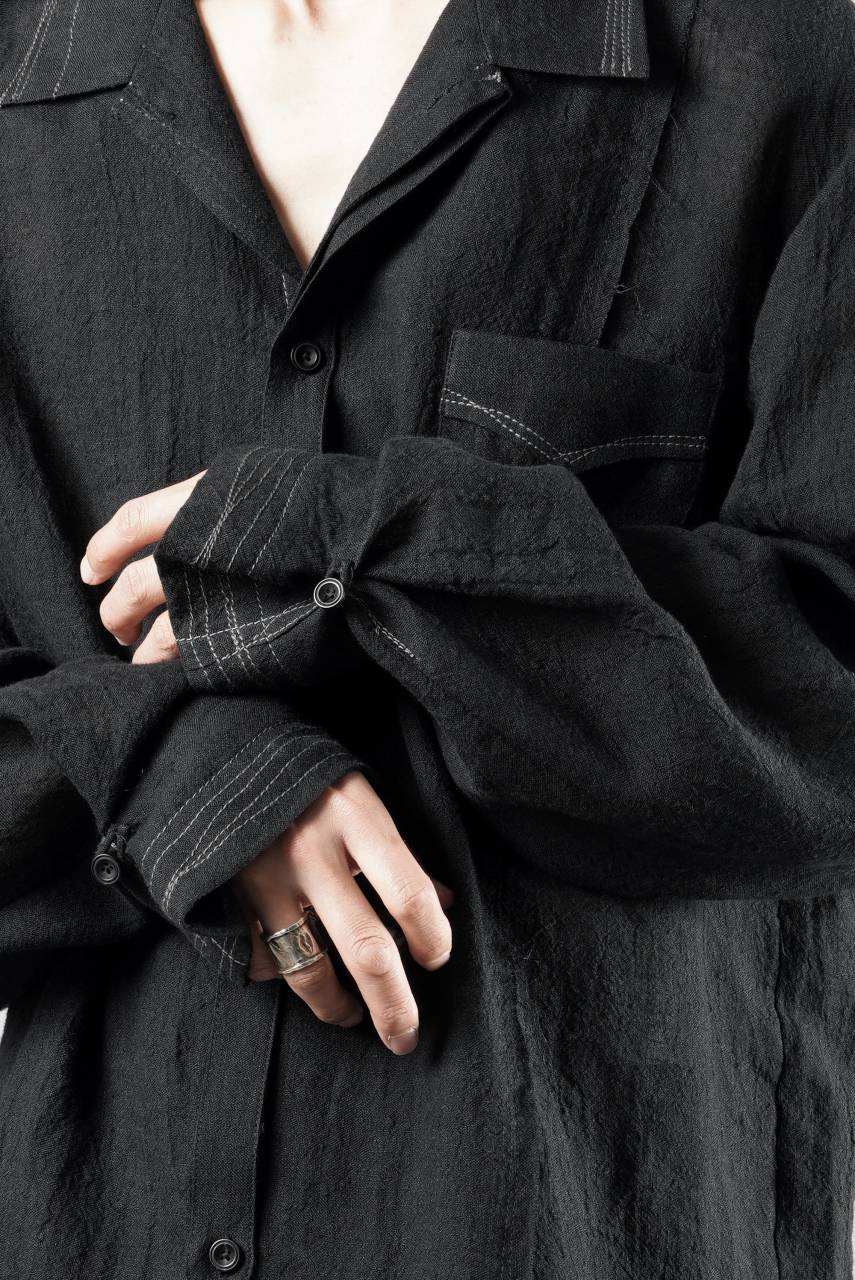画像をギャラリービューアに読み込む, Professor.E POPLIN SHIRT (BLACK)