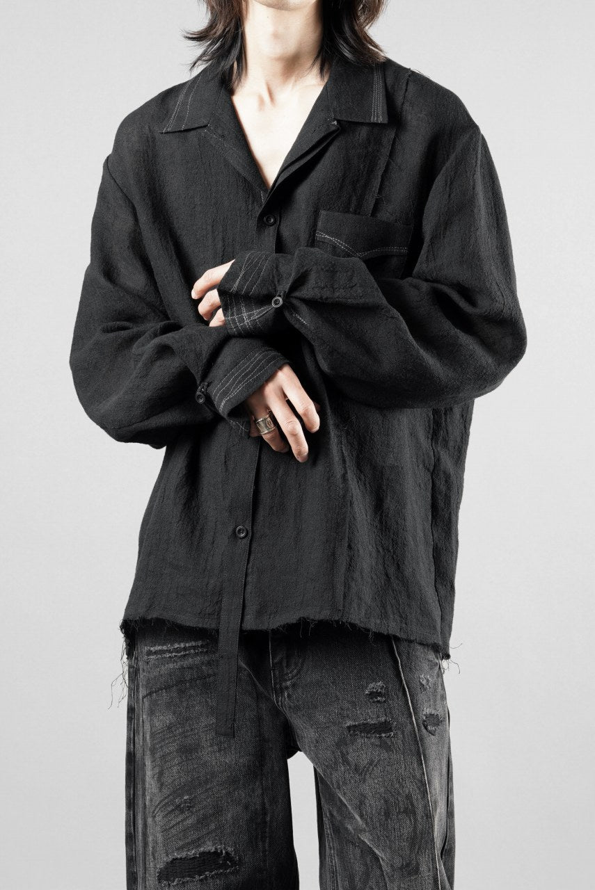 画像をギャラリービューアに読み込む, Professor.E POPLIN SHIRT (BLACK)