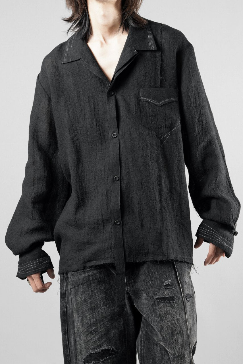 画像をギャラリービューアに読み込む, Professor.E POPLIN SHIRT (BLACK)