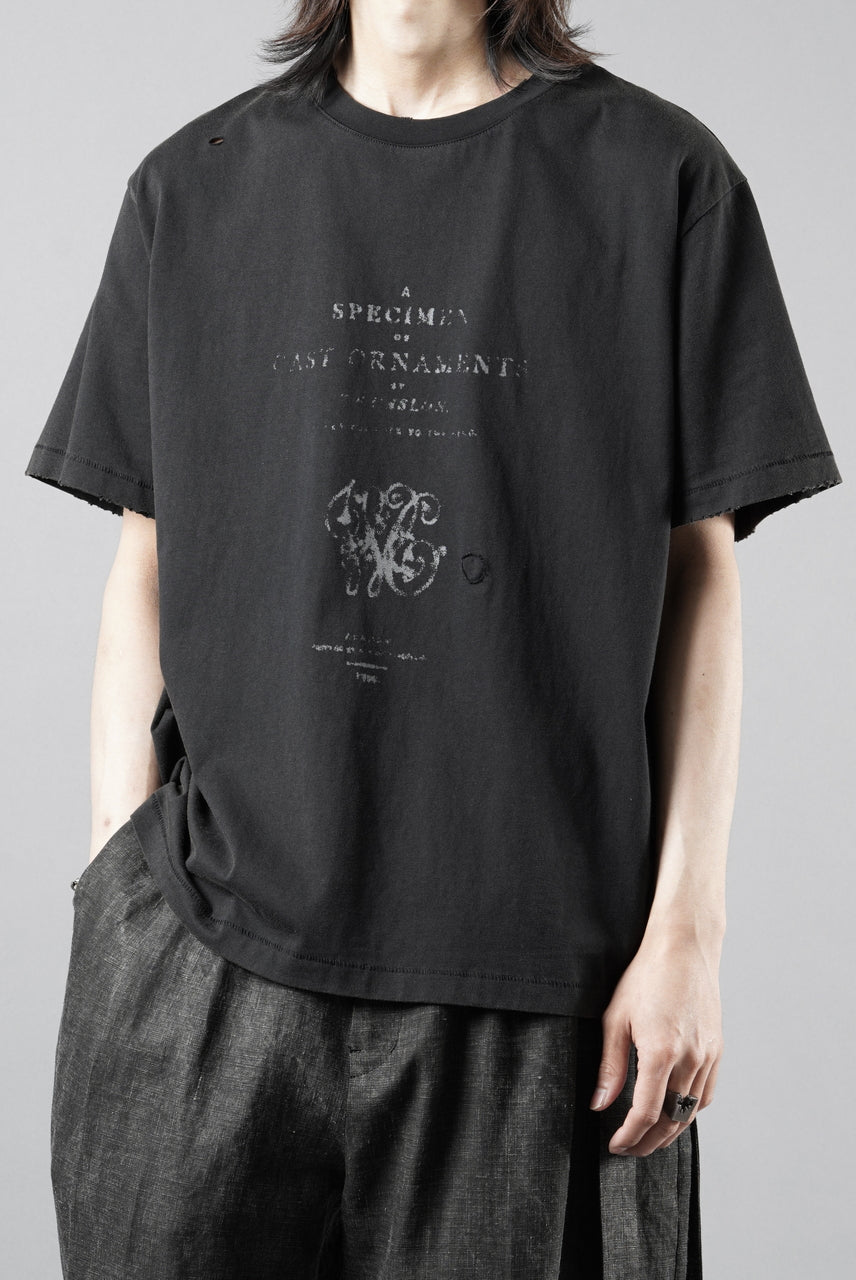 画像をギャラリービューアに読み込む, Professor.E DAMAGE &amp; PRINT S/S TEE 02 (GREY)
