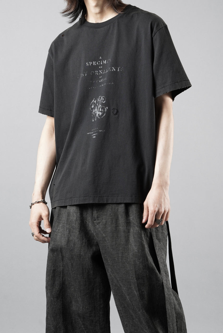 画像をギャラリービューアに読み込む, Professor.E DAMAGE &amp; PRINT S/S TEE 02 (GREY)