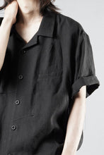 Load image into Gallery viewer, Professor.E CHECK SHORT SLEEVE SHIRT (BLACK)