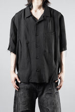 Load image into Gallery viewer, Professor.E CHECK SHORT SLEEVE SHIRT (BLACK)