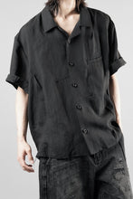 Load image into Gallery viewer, Professor.E CHECK SHORT SLEEVE SHIRT (BLACK)