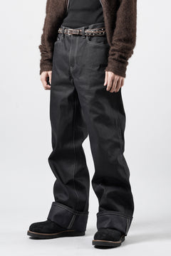Load image into Gallery viewer, LITTLEBIG Raw Denim Pants (BLACK)