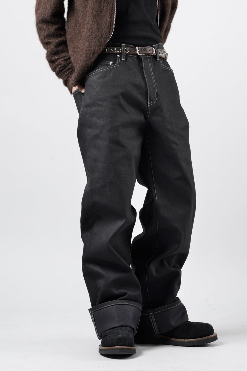 Load image into Gallery viewer, LITTLEBIG Raw Denim Pants (BLACK)