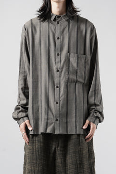 画像をギャラリービューアに読み込む, Aleksandr Manamis STRIPE BUTTON COLLAR SHIRT (STRIPE)