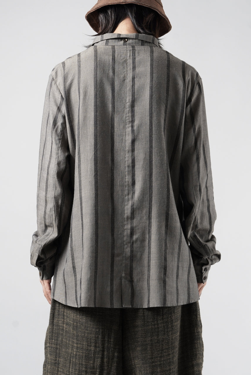 画像をギャラリービューアに読み込む, Aleksandr Manamis STRIPE BUTTON COLLAR SHIRT (STRIPE)