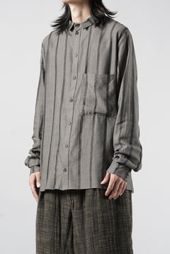 画像をギャラリービューアに読み込む, Aleksandr Manamis STRIPE BUTTON COLLAR SHIRT (STRIPE)