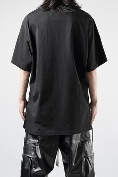 画像をギャラリービューアに読み込む, OBLADI SIDE LACE-UP T-SHIRT (BLACK)