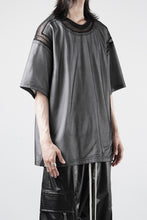 画像をギャラリービューアに読み込む, OBLADI MESH WITH PATCHWORK T-SHIRT (WHITE x BLACK)