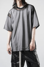 画像をギャラリービューアに読み込む, OBLADI MESH WITH PATCHWORK T-SHIRT (WHITE x BLACK)