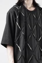 画像をギャラリービューアに読み込む, OBLADI ARGYLE JERSEY PATCHWORK T-SHIRT (BLACK x WHITE)