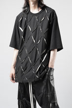 画像をギャラリービューアに読み込む, OBLADI ARGYLE JERSEY PATCHWORK T-SHIRT (BLACK x WHITE)