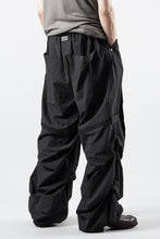 画像をギャラリービューアに読み込む, A.F ARTEFACT TUCK WIDE PANTS / TYPEWRITER COTTON CLOTH (BLACK)