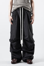 画像をギャラリービューアに読み込む, A.F ARTEFACT TUCK WIDE PANTS / TYPEWRITER COTTON CLOTH (BLACK)