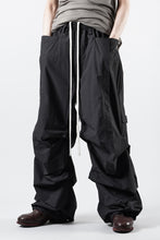 画像をギャラリービューアに読み込む, A.F ARTEFACT TUCK WIDE PANTS / TYPEWRITER COTTON CLOTH (BLACK)