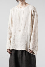 画像をギャラリービューアに読み込む, YUTA MATSUOKA pullover shirt / natural linen gauze (beige)