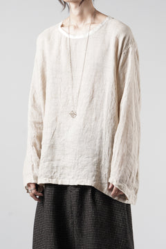 画像をギャラリービューアに読み込む, YUTA MATSUOKA pullover shirt / natural linen gauze (beige)