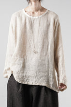 画像をギャラリービューアに読み込む, YUTA MATSUOKA pullover shirt / natural linen gauze (beige)