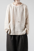 画像をギャラリービューアに読み込む, YUTA MATSUOKA pullover shirt / natural linen gauze (beige)