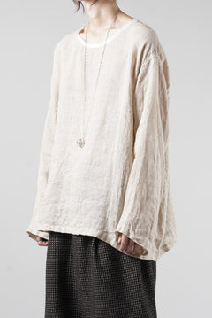 画像をギャラリービューアに読み込む, YUTA MATSUOKA pullover shirt / natural linen gauze (beige)