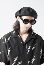 Load image into Gallery viewer, Y's for men x MASSES ADJUSTABLE BERET / LINEN CLOTH (BLACK)