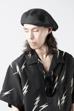 Load image into Gallery viewer, Y's for men x MASSES ADJUSTABLE BERET / LINEN CLOTH (BLACK)