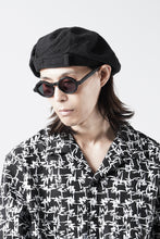 Load image into Gallery viewer, Y's for men x MASSES ADJUSTABLE BERET / SHRINK SERGE (BLACK)