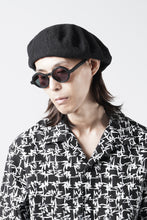 Load image into Gallery viewer, Y's for men x MASSES ADJUSTABLE BERET / SHRINK SERGE (BLACK)