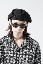 Load image into Gallery viewer, Y's for men x MASSES ADJUSTABLE BERET / SHRINK SERGE (BLACK)