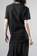 画像をギャラリービューアに読み込む, black crow x LOOM exclusive short sleeve tops / 20/1 Loop wheeled Cotton Jersey (BLACK)