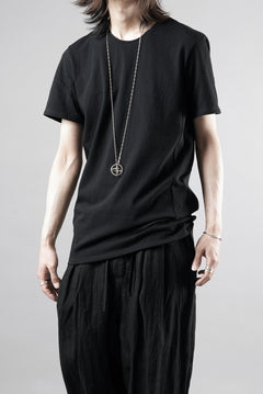 画像をギャラリービューアに読み込む, black crow x LOOM exclusive short sleeve tops / 20/1 Loop wheeled Cotton Jersey (BLACK)