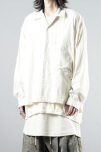 画像をギャラリービューアに読み込む, F/CE. RECYCLE OPEN COLLAR SHIRT (IVORY STRIPE)