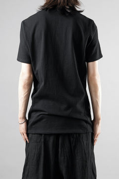 画像をギャラリービューアに読み込む, black crow x LOOM exclusive short sleeve tops / 20/1 Loop wheeled Cotton Jersey (BLACK)