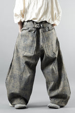 画像をギャラリービューアに読み込む, A.F ARTEFACT PLEATS TUCK WIDE PANTS / BLENDED SHADES DENIM (STEEL BLUE)