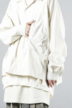 画像をギャラリービューアに読み込む, F/CE. RECYCLE OPEN COLLAR SHIRT (IVORY STRIPE)