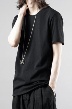 画像をギャラリービューアに読み込む, black crow x LOOM exclusive short sleeve tops / 20/1 Loop wheeled Cotton Jersey (BLACK)