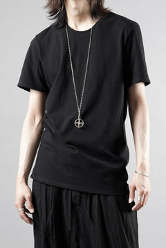 画像をギャラリービューアに読み込む, black crow x LOOM exclusive short sleeve tops / 20/1 Loop wheeled Cotton Jersey (BLACK)