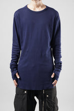 画像をギャラリービューアに読み込む, thom/krom OUTSIDE SEAMS LONG SLEEVE T-SHIRT / LIGHT &amp; SOFT RIB COTTON (ECLIPSE BLUE)