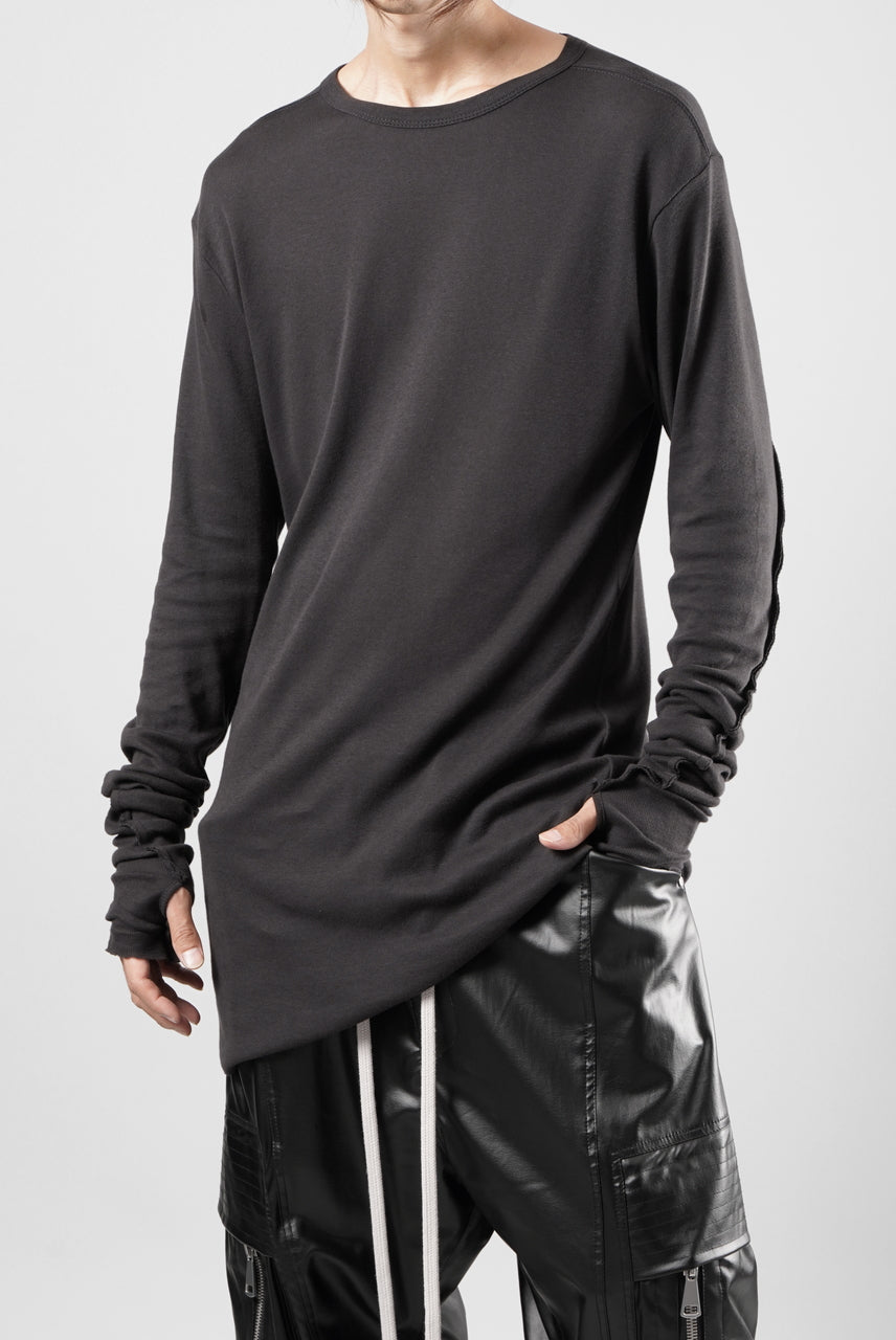 画像をギャラリービューアに読み込む, thom/krom OUTSIDE SEAMS LONG SLEEVE T-SHIRT / LIGHT &amp; SOFT RIB COTTON (COLD BROWN)